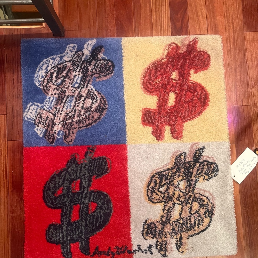 Like new Nazmiyal Andy Warhol print accent rug